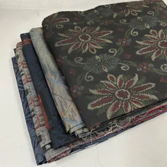 大島紬 着物 正絹 5着 着物まとめ売り リメイク材料 m-858