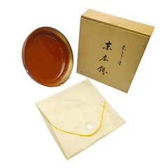 【未使用品】 本うるし塗 末広鉢 金閣 本金蒔絵 洗朱 一器旬彩 盛鉢 菓子鉢 中古 送料無料 H４