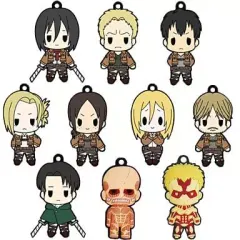 【中古】キーホルダー・マスコット(キャラクター) 全10種類 「D4 進撃の巨人 ラバーキーホルダーコレクション Vol.2」