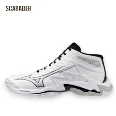 ミズノ ウエーブライトニング エリート MID バレーボールシューズ ユニセックス 軽量 クッション性 ミッドカット 2E V1GA2605 v1ga260551 24.5