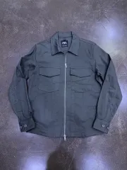 ZARA ワークジャケット シャツ ジャケット 2way ジップアップ ジャケット オリーブ S