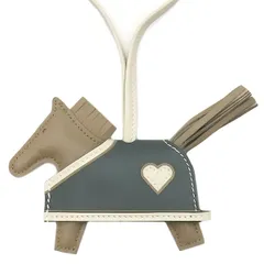 エルメス HERMES バッグチャーム ロデオ ロべオ クールPM アニョーミロ スイフト ベージュマルファ×クレ×ヴェールマングローブ 新品 未使用  K刻印(2025年製) 【箱】【中古】