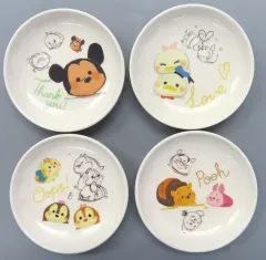【中古】皿・ボウル メラミンケーキプレートセット 「ディズニー ツムツム」 ディズニーストア限定