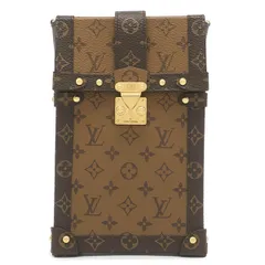ルイヴィトン LOUIS VUITTON ショルダーバッグ ポシェット トランク ヴェルティカル モノグラムキャンバス モノグラムリバースキャンバス モノグラムリバース ゴールド金具 茶  M67873 RFID【中古】