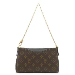 ルイヴィトン LOUIS VUITTON 2WAYバッグ パラス クラッチ モノグラムキャンバス ブラック ゴールド金具 ショルダー チェーンバッグ  M41639 CA0147【中古】