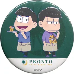 【中古】バッジ・ピンズ(キャラクター) カラ松＆一松 「おそ松さん×PRONTO IL BAR UDXアキバ・イチ店 シフトペア缶バッジコレクション」