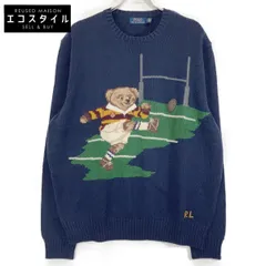 POLO RALPH LAUREN ポロ ラルフローレン 【新品同様/国内正規】ラグビー ポロベアー ニットセーター/ XL/TG