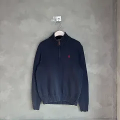 ポロラルフローレン ハーフジップ ニット ネイビー