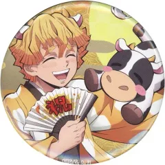 【中古】バッジ・ピンズ 我妻善逸 「鬼滅の刃 鬼滅祭オンライン -アニメ弐周年記念祭- 丑年 ランダム57mm缶バッジ」 ufotable WEBSHOP受注生産限定