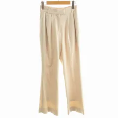 スナイデル SNIDEL カラーフレアパンツ センタープレス プリーツ 0 S アイボリー /NQ