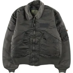 古着 民間品 アルファ ALPHA CWU-45/Pタイプ 中綿入り ミリタリー フライトジャケット USA製 メンズL相当/eaa609796