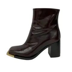 PETER DO(ピーター ドゥ) ショートブーツ 36 レディース - ダークブラウン レザー