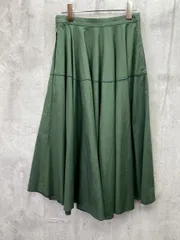 ■ADAM ET ROPE' アダムエロペ フレア ロング スカート size36/グリーン  ◇■レディース