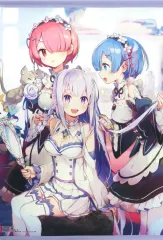 【中古】タペストリー エミリア＆レム＆ラム(namie) B2タペストリー 「Re：ゼロから始める異世界生活」