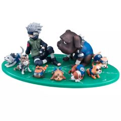 【中古】フィギュア G.E.M.シリーズ 外伝! はたけカカシと忍犬セット(9体セット) 「NARUTO-ナルト- 疾風伝」 メガトレショップ＆オンラインショップ限定