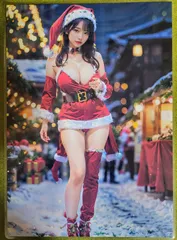 AI　イラストアートポスター　写真　A4サイズ　ラミネート加工　美女　美人　グラビア　セクシー　コスプレ　007