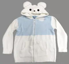 【中古】アウターウェア ワッカネズミ＆イッカネズミ もこもこパーカー WAKKA de IKKA ホワイト Mサイズ 「ポケットモンスター」 ポケモンセンター限定