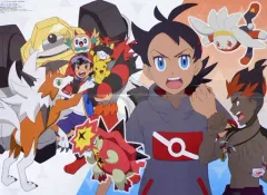 【中古】ポスター B3両面ポスター(四つ折) 集合/神戸大助＆加藤春 「ポケットモンスター/富豪刑事 Balance：UNLIMITED」 アニメディア 2020年10月号付録