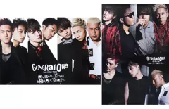 【中古】ポスター(男性) B2サイズオリジナルポスター(2枚セット) GENERATIONS 「CD 涙を流せないピエロは太陽も月もない空を見上げた」 EXILE TRIBE FAMILY OFFICIAL CD・DVD SHOP＆LDH official m