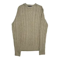 L Tommy Hilfiger トミーヒルフィガー ケーブル ラウンドネック ニット