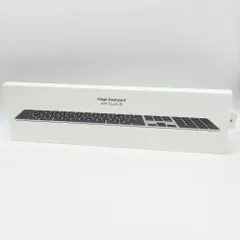 開封済み未使用 美品 Apple Magic Keyboard（テンキー付き）日本語（JIS）ブラックキー MMMR3J/A【C6168-80】