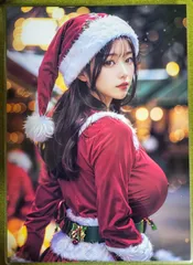 AI　イラストアートポスター　写真　A4サイズ　ラミネート加工　美女　美人　グラビア　セクシー　コスプレ　009