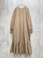 F by ROSSO エフバイロッソ アーバンリサーチ 高身長向け 裾フレア ワンピース size40/茶 ◇■レディース