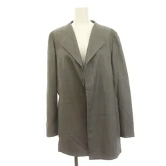 デプレ DES PRES トゥモローランド ウールシルクシャークスキン トライアングルカラージャケット 36 グレー /DF ■OS