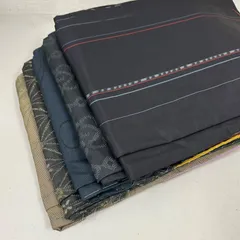 大島紬 着物 正絹 5着 着物まとめ売り リメイク材料 m-867