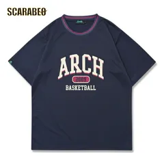 Arch team BB tee [DRY]【navy】 アーチ バスケ 半袖Tシャツ アーチ バスケ  バスケットボール バスパン 男子 ウエア 大人 子供 Ｔシャツ バスケウエア t125-115 L