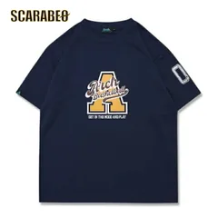 Arch アーチ バスケ Tシャツ DRY 吸汗速乾 半袖 カーシブ ロゴ A メンズ レディース インディゴ ネイビー t125-158 S