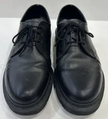 中古 使用感有 ドクターマーチン ３ホール UK7 26cm  DR. MARTENS ローカット ブーツ ク黒【V2001-001】◇ 268
