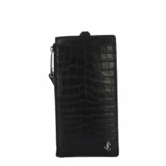 ジミーチュウ JIMMY CHOO フラグメントケース コインケース 小銭入れ 財布 クロコダイルエンボスレザー 黒 /KHのサムネイル