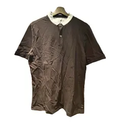 アルマーニ コレツィオーニ ARMANI COLLEZIONI ポロシャツ 半袖 XL 黒 ブラック 白 ホワイト ■FFのサムネイル