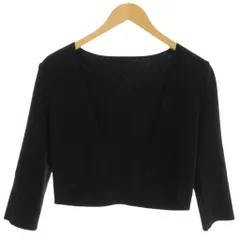 フォクシーニューヨーク FOXEY NEW YORK ボレロ カーディガン 40 黒 ブラック 31281 31281-NAJFX152NM-3 /AJ