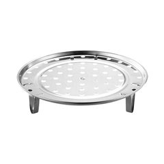 [LIFEPUMP] 蒸し板 蒸し器 鍋用 【現役調理師兼フードコーディネーター監修】(ステンレス鋼製) 高さ4.5cm 蒸しプレート (直径20cm) [直径20cm]