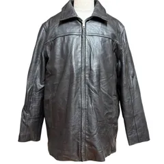 ライナー付 Wilsons Leather ウィルソンズレザー レザージャケット カーコート ジップアップ 黒のサムネイル