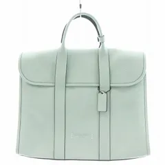 コーチ COACH ゴッサム ポートフォリオ ビジネスバッグ ブリーフケース ハンドバッグ レザー 水色 ライトブルー C5318 /AN2