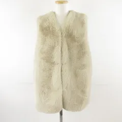 リエディ Re:EDIT フェイクファーベスト ベージュ M *T316