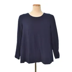 デミリー DEMYLEE フレアカットソー Tシャツ 長袖 S 紺 ネイビー ■FYのサムネイル
