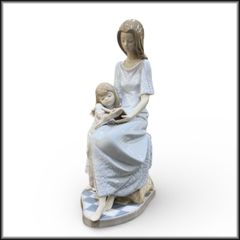 ◇LLADRO◇リヤドロ 5457『おやすみ前のご本』フィギュリン 高さ約26.5