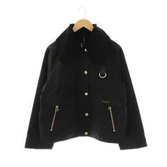 バブアー Barbour CATTON ワックス ジャケット ジップアップ US4 ブラック /HK ■OSのサムネイル