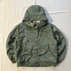 00s　archive　AMERICAN EAGLE　N-2B調　ミリタリー　デカフード　裏ボア　フライトジャケット　ジップアップブルゾン　ロゴ刻印入りボタン　首紐　カーキグリーン　ビッグサイズ　Y2K　グランジ　military flight jacket