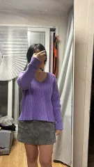 メイビーベイビー Dearest 紫 ニット 状態良好