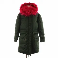 ミスターアンドミセスイタリー MR&MRS ITALY モッズコート ロング丈 フード ラクーンファー アウター XXS カーキ ピンク OV028 XQNYRAC3285 /AN27