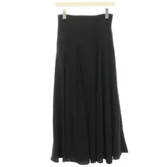 スナイデル SNIDEL ヘムフレアボリュームスカート マキシ ロング 1 黒 ブラック SWFS214144 /HN