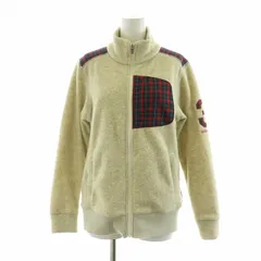 アディダス adidas フリースジャケット チェック アウター ジップアップ M ベージュ A03426 /NQ