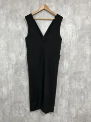 CLOCHE クロシェ Vネック スリットワンピース size02/黒 ■■ レディース