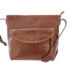 ダコタ Dakota シャーロットショルダーバッグ レザー ワンカラー ロゴ 茶 ブラウン /BB