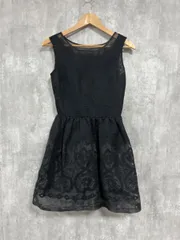 BLUE GIRL ブルーガール ひざ丈 レース 結婚式二次会 ドレス ワンピース 黒 ■■ レディース